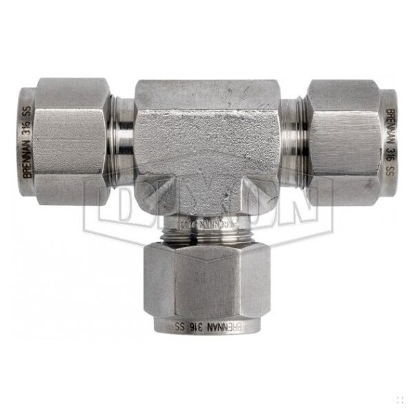 The Right Connection Instrumentation Union Tee, 5/8 in, Tube, 316 SS, Domestic